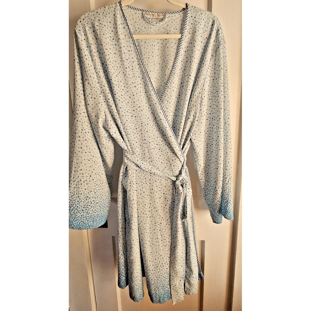 Vintage Morgan Taylor Intimates Wrap‎ Robe Kimono with pockets Sz L